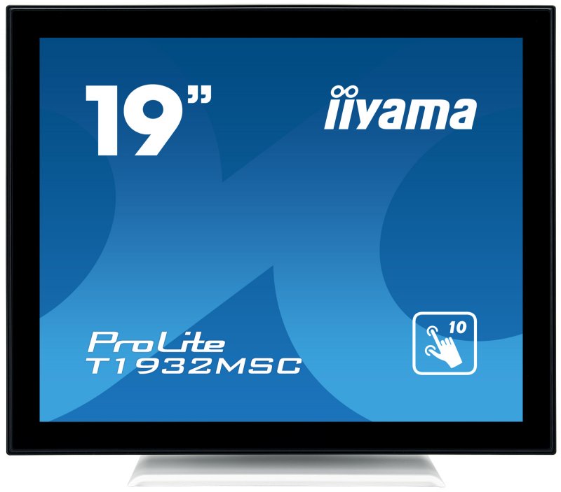 19" iiyama T1932MSC-W5AG: IPS, SXGA, capacitive, 10P, 300cd/ m2, VGA, HDMI, DP, bílý - obrázek produktu