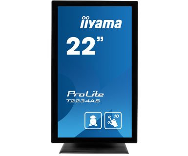 22"iiyama  T2234AS-B1: IPS, Full HD, 350cd/ m2, HDMI, USB, černý - obrázek č. 1