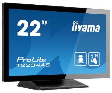 22"iiyama  T2234AS-B1: IPS, Full HD, 350cd/ m2, HDMI, USB, černý - obrázek č. 2