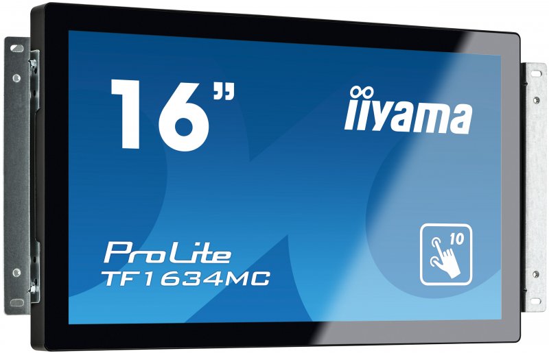 16" iiyama TF1634MC-B6X: TN, HD, capacitive, 10P, 400cd/ m2, VGA, DP, HDMI, černý - obrázek č. 1