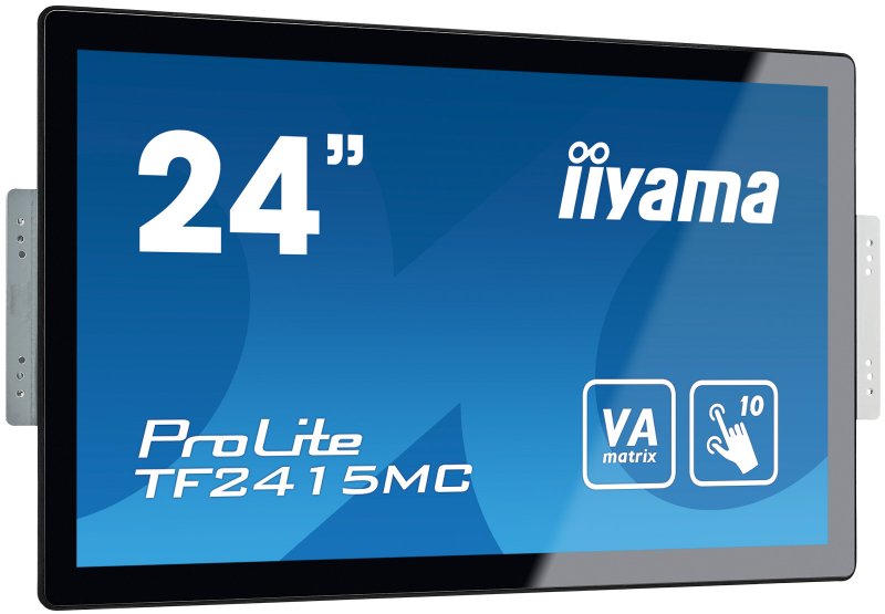 24" iiyama TF2415MC-B2: VA, FullHD, capacitive, 10P, 350cd/ m2, VGA, DP, HDMI, černý - obrázek č. 1