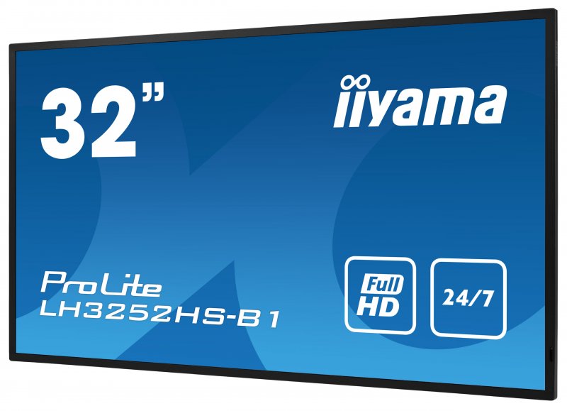 32" iiyama LH3252HS-B1: IPS, FullHD, 400cd/ m2, 24/ 7, LAN, Android 8.0 černý - obrázek č. 6