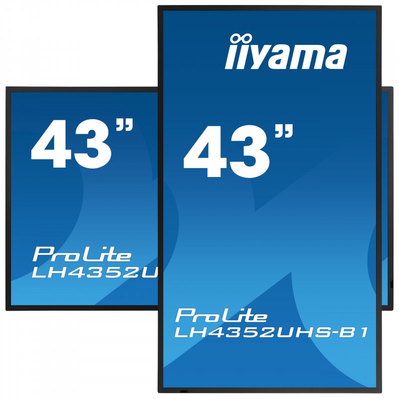 43" iiyama LH4352UHS-B1: IPS, 4K UHD, 500cd/ m2, 24/ 7, LAN, Android 8.0, černý - obrázek č. 9