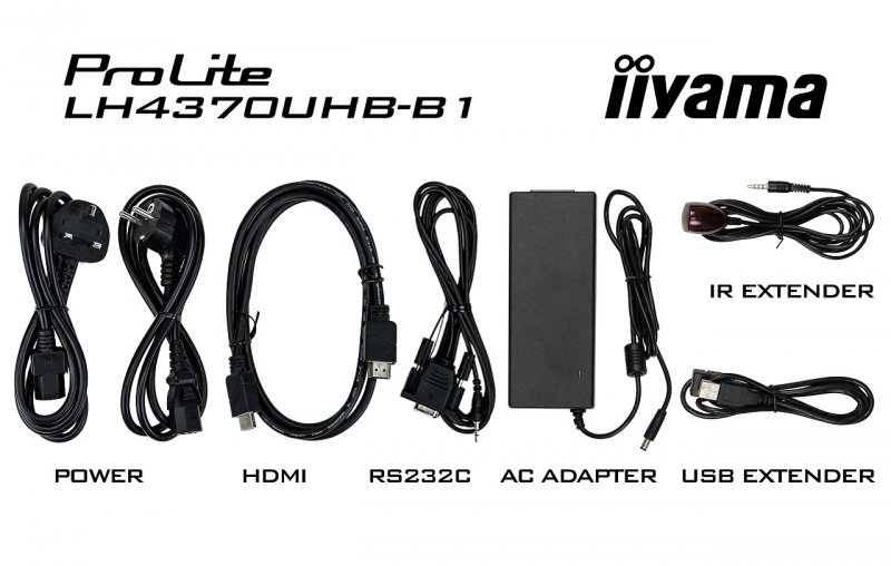 43" iiyama LH4370UHB-B1: VA, 4K UHD, 700cd/ m2, 24/ 7, LAN, Android 9.0, černý - obrázek č. 5
