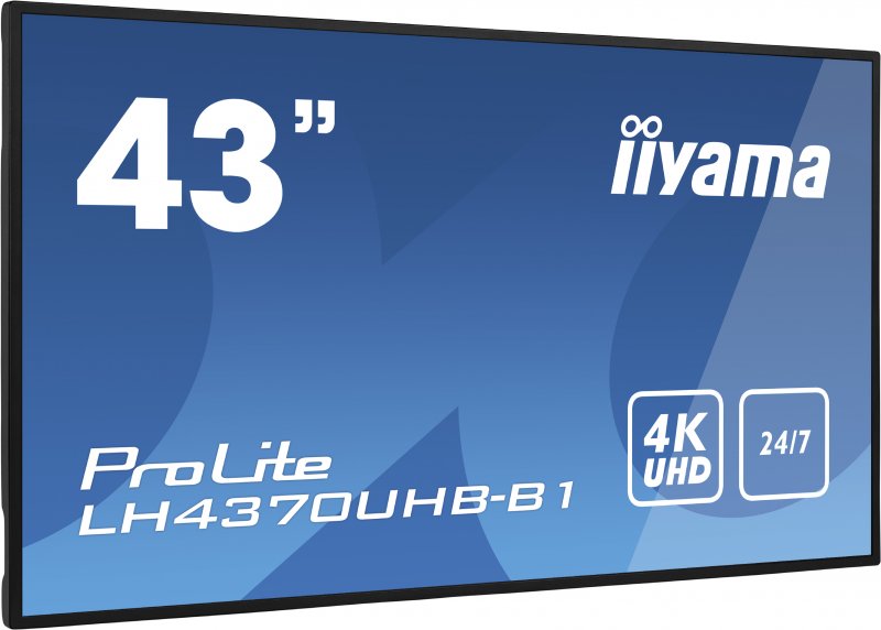 43" iiyama LH4370UHB-B1: VA, 4K UHD, 700cd/ m2, 24/ 7, LAN, Android 9.0, černý - obrázek č. 7