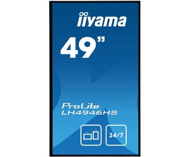 49" iiyama LH4946HS-B1: IPS, FullHD, 450 cd/ m2, 24/ 7, VGA, HDMI, DP, RJ45, RS-232c, IR, USB, Android - obrázek č. 1