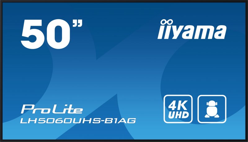 50" iiyama LH5060UHS-B1AG:IPS,4K UHD,24/ 7,Android - obrázek produktu