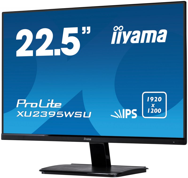 23" iiyama XU2395WSU-B1 - IPS,1920x1200,4ms,250cd/ m2, 1000:1,16:10,VGA,HDMI,DP,USB,repro. - obrázek č. 2