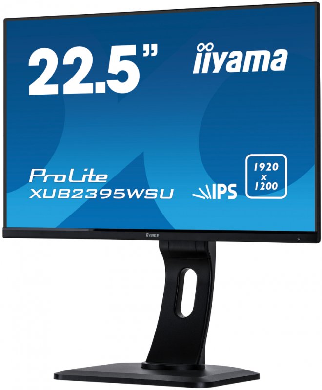 23" iiyama XUB2395WSU-B1 - IPS,1920x1200,4ms,250cd/ m2, 1000:1,16:10,VGA,HDMI,DP,USB,repro.,pivot - obrázek č. 2