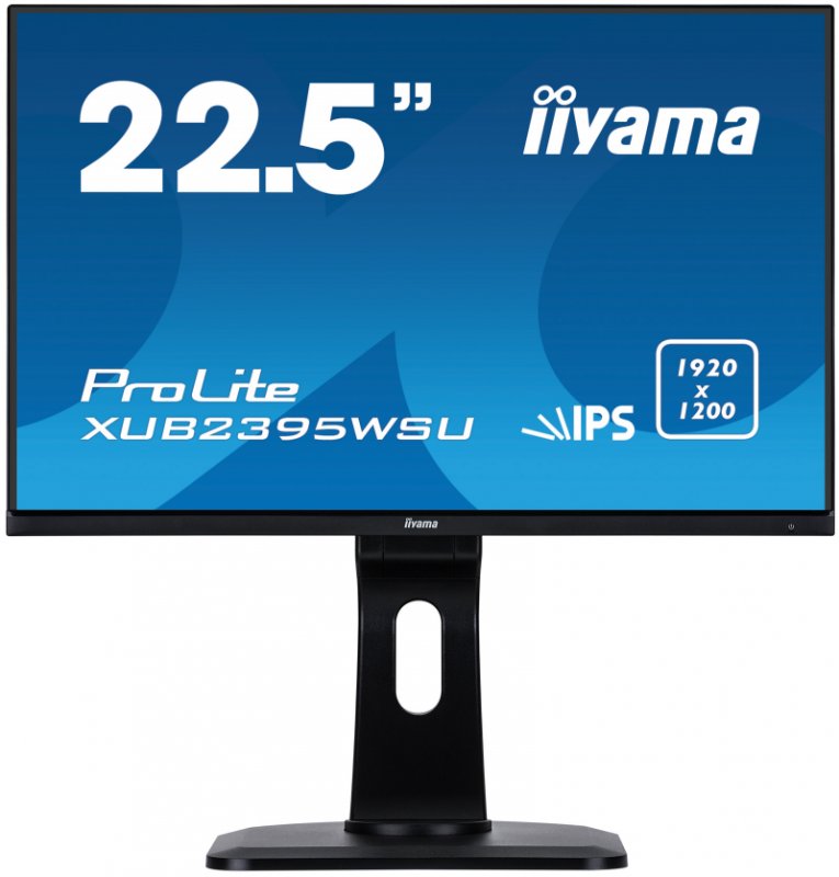 23" iiyama XUB2395WSU-B1 - IPS,1920x1200,4ms,250cd/ m2, 1000:1,16:10,VGA,HDMI,DP,USB,repro.,pivot - obrázek produktu