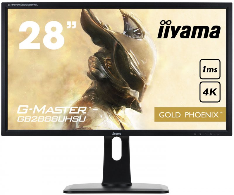 28" LCD iiyama G-Master GB2888UHSU-B1 - 1ms, 300cd/ m2, 4K, VGA, DP, 3xHDMI, USB, repro, výšk.nastv. - obrázek produktu