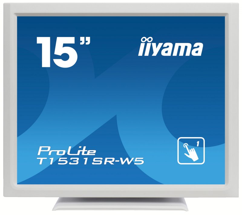 15" iiyama T1531SR-W5 - TN,1024x768,8ms,370cd/ m2, 700:1,4:3,VGA,HDMI,DP,USB,repro,výška. - obrázek produktu