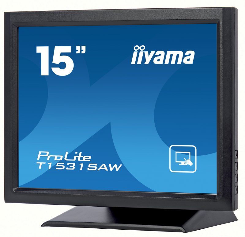 15" iiyama T1531SAW-B5 - TN,1024x768,8ms,370cd/ m2, 700:1,4:3,VGA,HDMI,DP,USB,repro. - obrázek č. 2