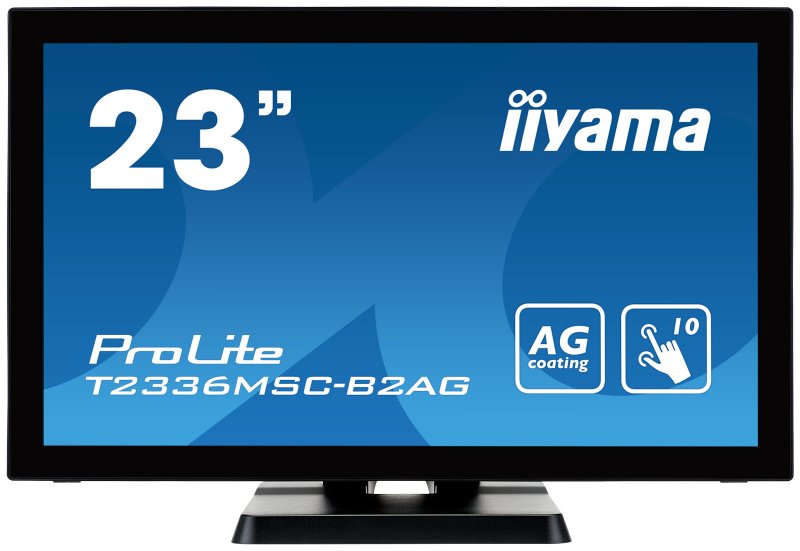 23" LCD iiyama T2336MSC-B2AG - multidotekový, FullHD, IPS, kapacitní, USB, antilesklý displej - obrázek produktu