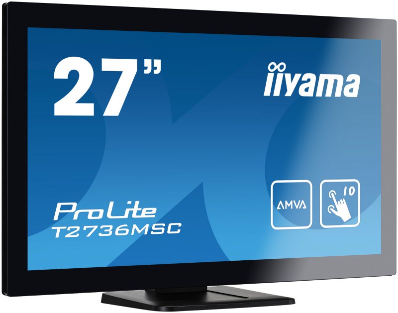 27" LCD iiyama T2736MSC-B1 - 4ms, 300cd/ m2, HDMI, VGA, DP, USB, - obrázek č. 1