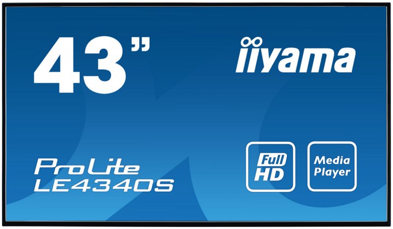 43" LCD iiyama ProLite LE4340S-B3 -AMVA3,FHD,USBmp - obrázek produktu