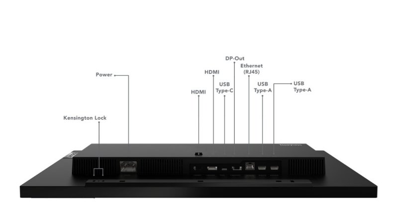 Lenovo ThinkVision/ T24m/ 23,8"/ IPS/ FHD/ 60Hz/ 6ms/ Black/ 3R - obrázek č. 6