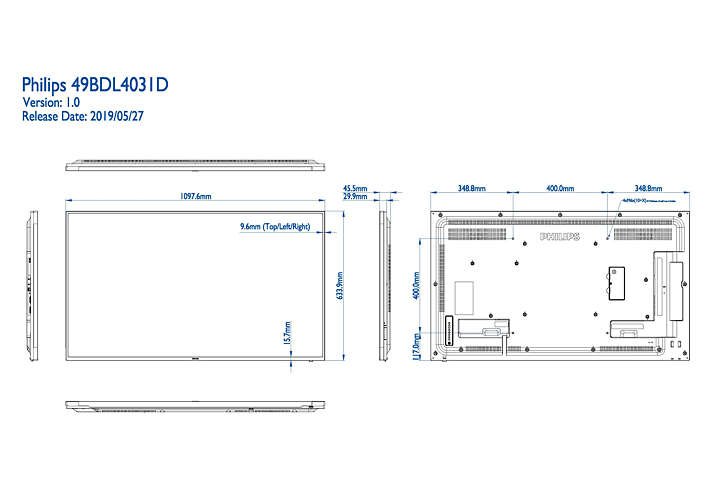 49" E-LED Philips 49BDL4031D-FHD,IPS,450cd,MP,24/ 7 - obrázek č. 1