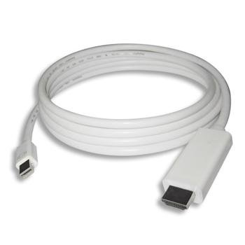 PremiumCord kabel miniDP - HDMI M/ M 1m, bílá - obrázek produktu