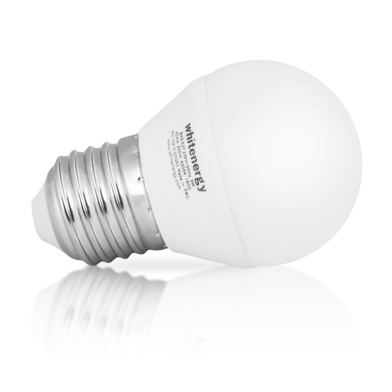 WE LED žárovka SMD2835 G45 E27 5W teplá bílá - obrázek č. 2