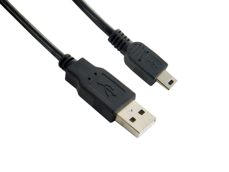 4World Kabel USB 2.0 AM-Mini BM 0.8m Black - obrázek produktu