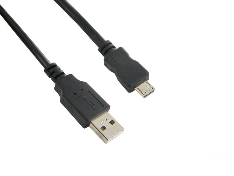 4World Kabel USB 2.0 AM-Micro BM 1.8m Black - obrázek produktu