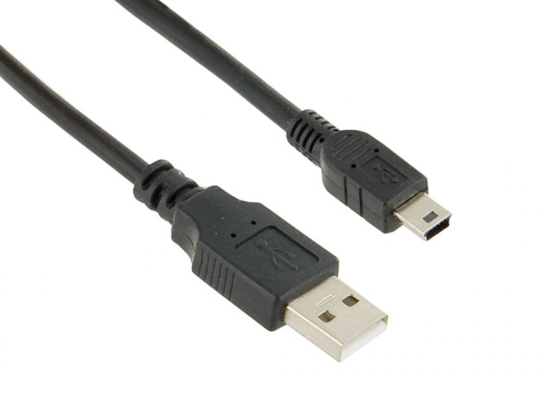 4World Datový kabel mini USB 1.8m Black - obrázek produktu