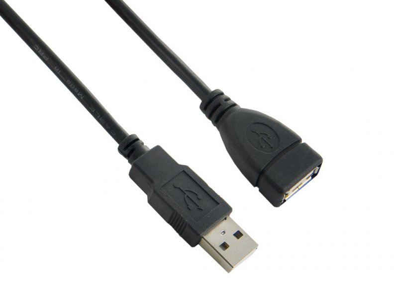 4World Kabel USB 2.0 AM-AF 5.0m Black - obrázek produktu
