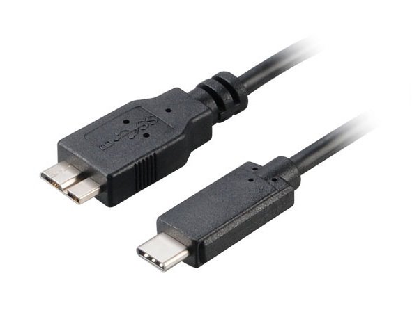 AKASA - USB 3.1 typ C na mikro B adaptér - 100 cm - obrázek produktu