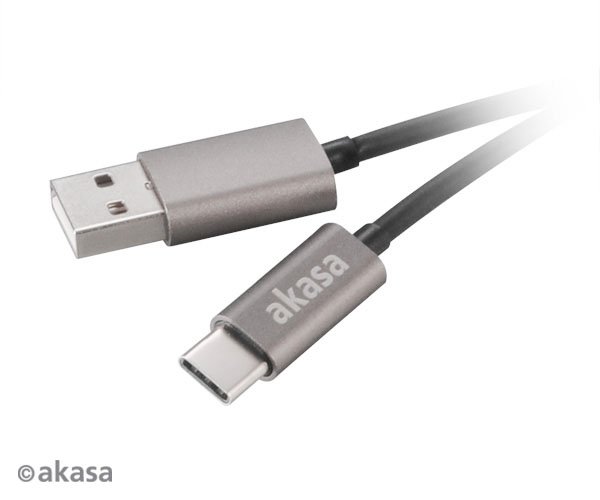 AKASA - USB 2.0 typ C na typ A kabel - 100 cm - obrázek produktu
