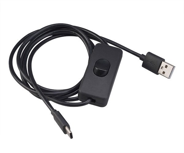 AKASA - USB 2.0 typ A na typ C kabel se switchem - obrázek č. 1