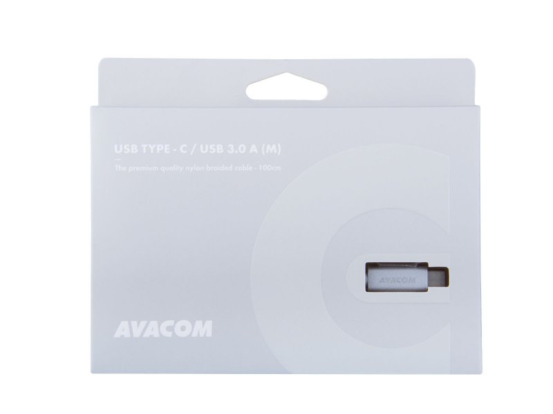 Kabel AVACOM TPC-100S USB - USB Type-C, 100cm, stříbrná - obrázek č. 2