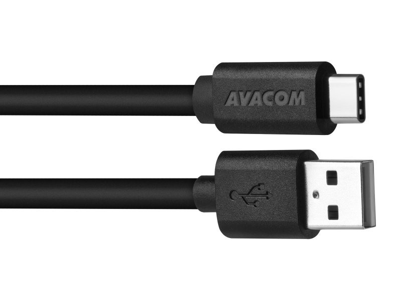 AVACOM datový a nabíjecí kabel USB - USB Type-C, 100cm, černá - obrázek produktu
