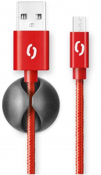 ALIGATOR PREMIUM 2A kabel, Micro USB 2m, červený - obrázek č. 1