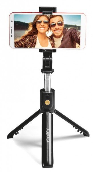 Bluetooth selfie tyč ALIGATOR HA12, černá - obrázek produktu