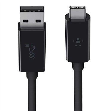 BELKIN kabel USB 3.1 USB-C to USB A 3.1, 1m, černý - obrázek č. 2