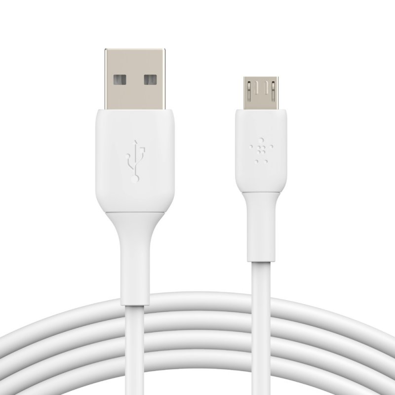 BELKIN kabel USB-A - microUSB, 1m, bílý - obrázek produktu