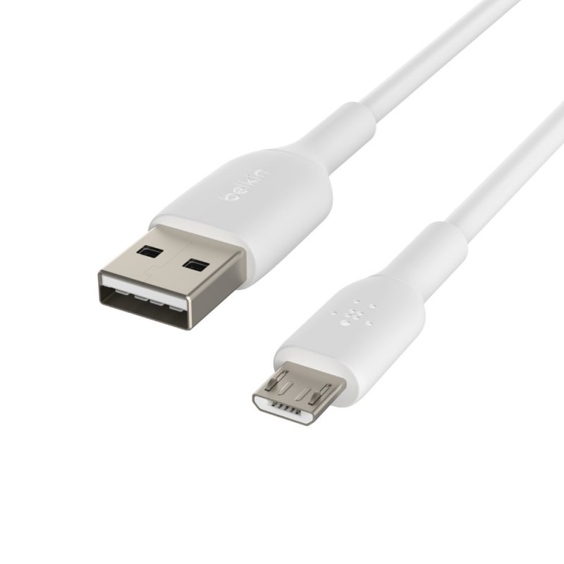 BELKIN kabel USB-A - microUSB, 1m, bílý - obrázek č. 1
