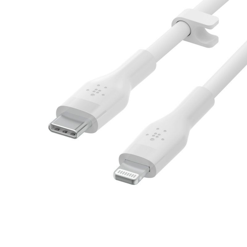 Belkin kabel USB-C na LTG_silikon, 1M, bilý - obrázek č. 2