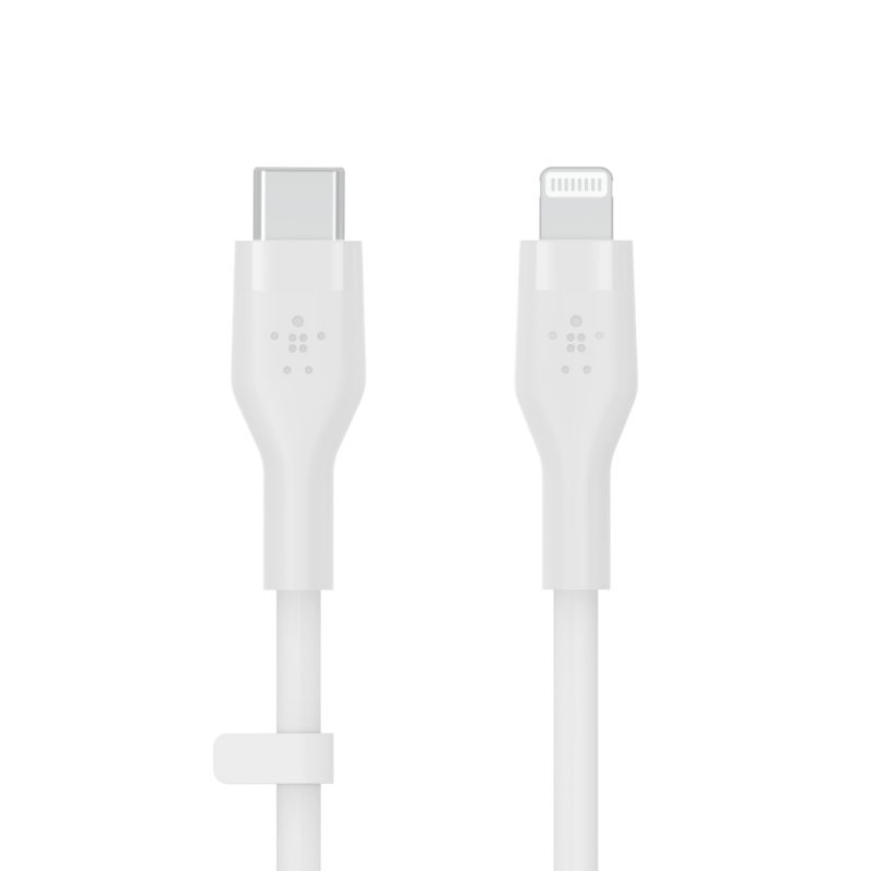 Belkin kabel USB-C na LTG_silikon, 2M, bilý - obrázek produktu