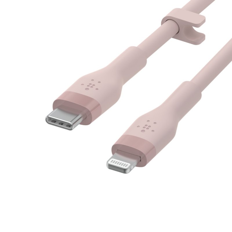 Belkin kabel USB-C na LTG_silikon, 3M, růžový - obrázek č. 3