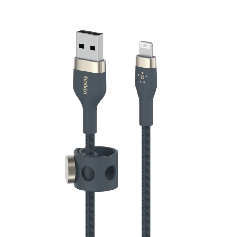 Belkin kabel USB-A s konektorem LTG,1M modrý pletený - obrázek č. 1