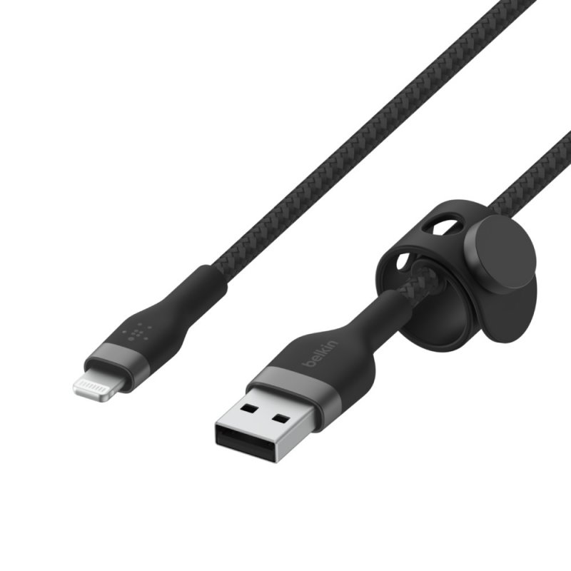 Belkin kabel USB-A s konektorem LTG,2M černý pletený - obrázek č. 2