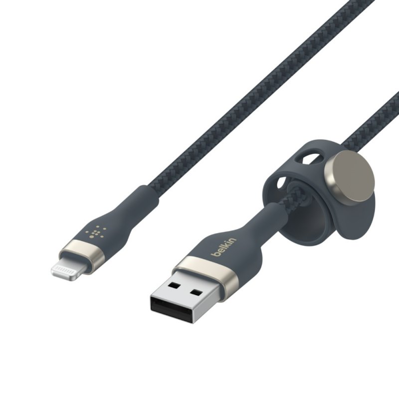 Belkin kabel USB-A s konektorem LTG,3M modrý pletený - obrázek č. 2