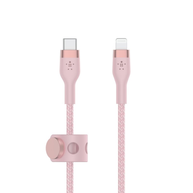 Belkin kabel USB-C s konektorem LTG,1M růžový pletený - obrázek produktu