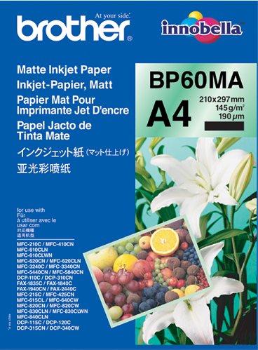 BP60MA, 25 listů, inkoustový papír Brother, matný, 145 g - obrázek produktu