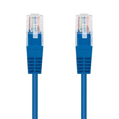 Kabel C-TECH patchcord Cat5e, UTP, modrý, 0,5m - obrázek produktu