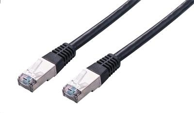 Kabel C-TECH patchcord Cat5e, FTP, černý, 2m - obrázek produktu