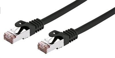 Kabel C-TECH patchcord Cat6, FTP, černý, 0,5m - obrázek produktu