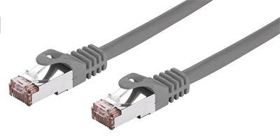 Kabel C-TECH patchcord Cat6, FTP, šedý, 0,5m - obrázek produktu